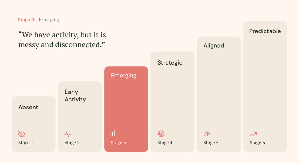 Stage 3: Emerging, the six stages of Predictable Growth