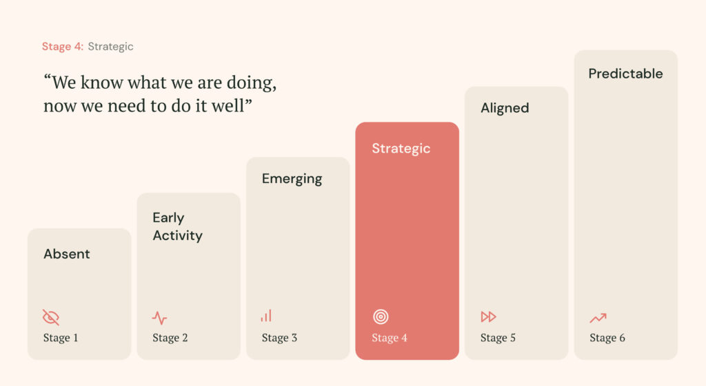 Stage 4: Strategic, the six stages of Predictable Growth